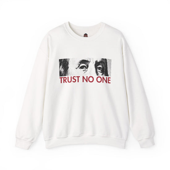 Sweater To Match Retro 8 Bugs White and True-TRUST NO ONE