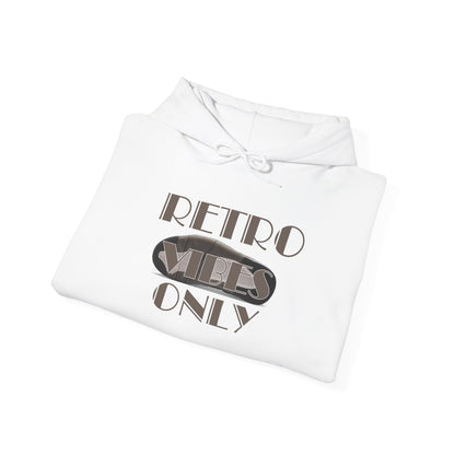 Retro 4 Cave Stone and Black Hoodie- Retro Vibes Only