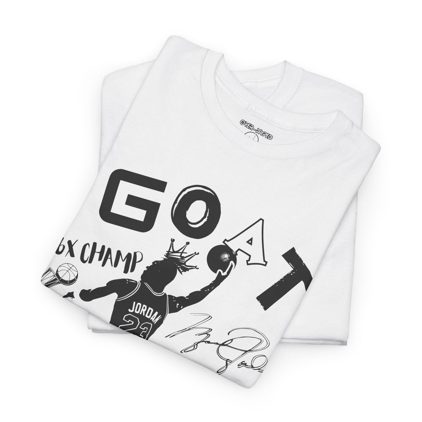 Retro 4 White Thunder G.O.A.T Shirt- Black Print