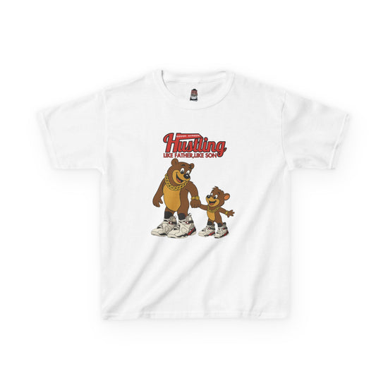 Kid Shirt To Match Retro 8 Bugs White and True Red-LIKE FATHER LIKE SON