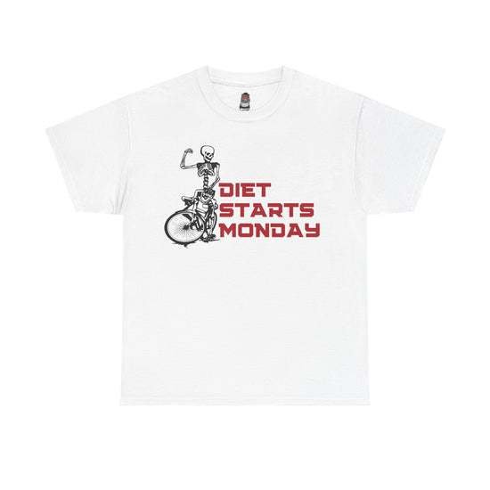 Shirt To Match Retro 8 Bugs White and True Red -DIET STARTS MONDAY