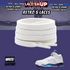 Retro 5  Grape Shoe Laces Cement replacement for AJ 5 reimagined