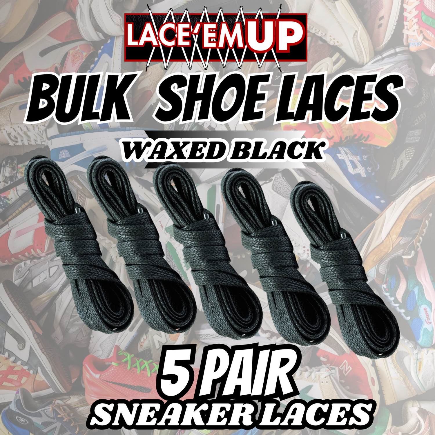 Premium Shoe Laces BULK for DUNKS, AF1, AIR Jordan 1 2 3-BULK SHOE LACES