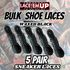 Premium Shoe Laces BULK for DUNKS, AF1, AIR Jordan 1 2 3-BULK SHOE LACES