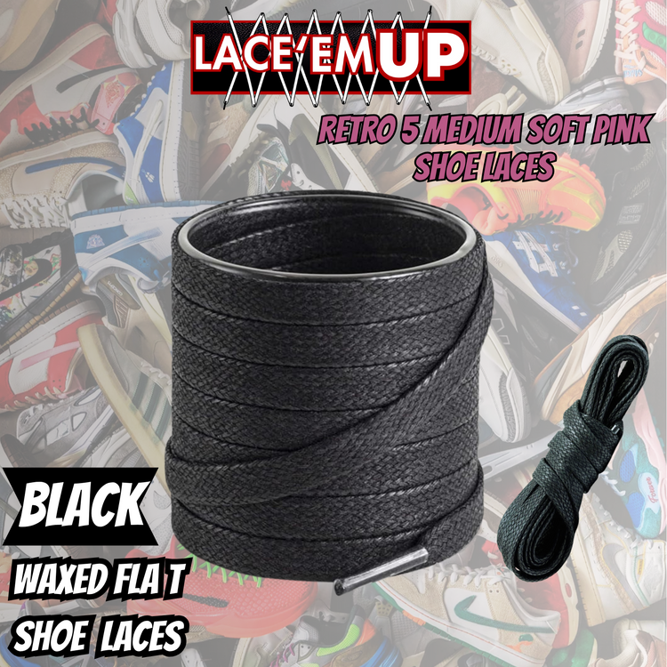 Retro 5 Medium Soft Pink premium Shoe Laces ,shoe laces for pink sneakers
