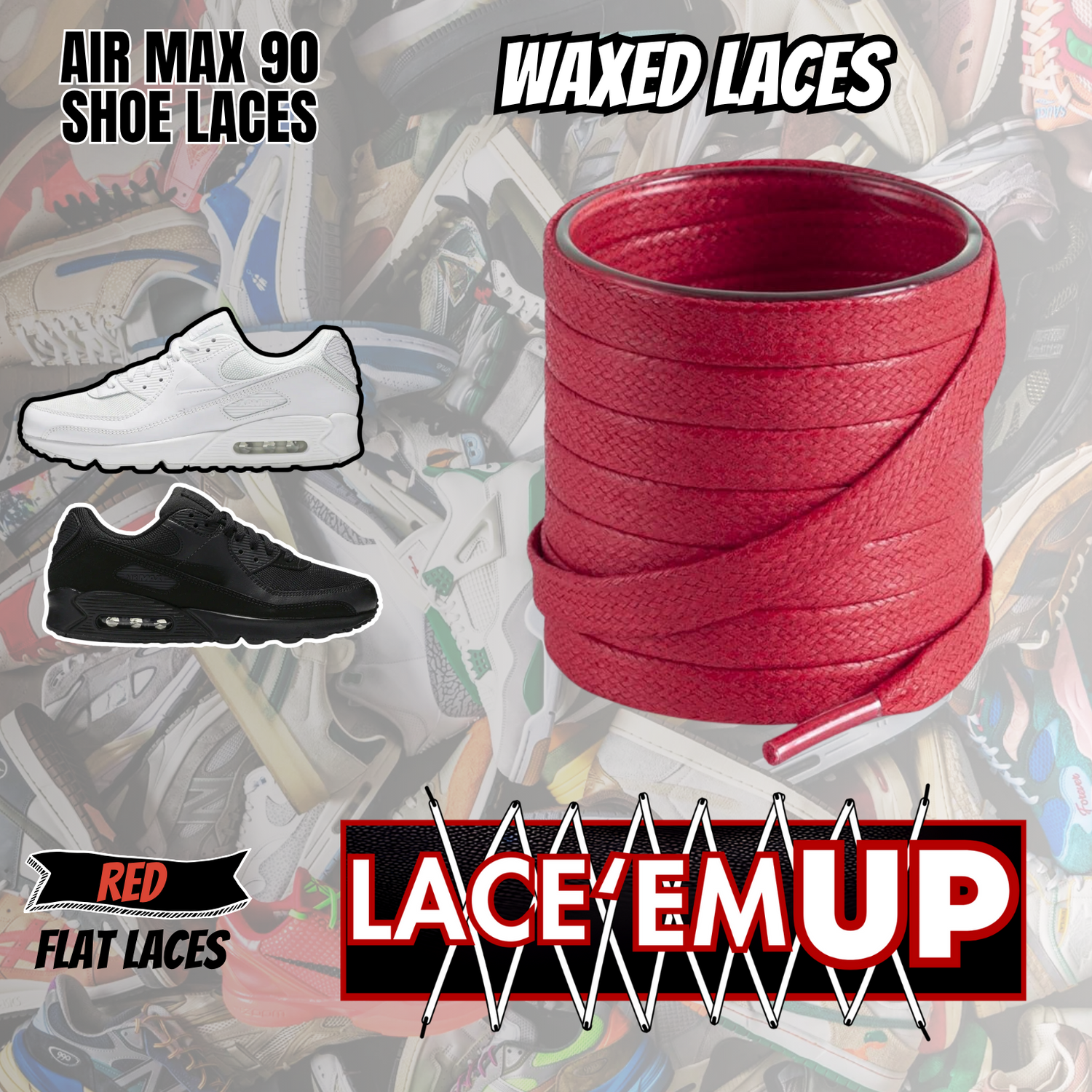 AIR MAX 90 Shoe Laces Replacement-Premium Laces for Air Max 90 SHOE LACES
