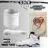 PREMIUM SHOE LACES TO MATCH AIR JORDAN 6 OREOS BLACK & WHITE,AJ CONVERSE