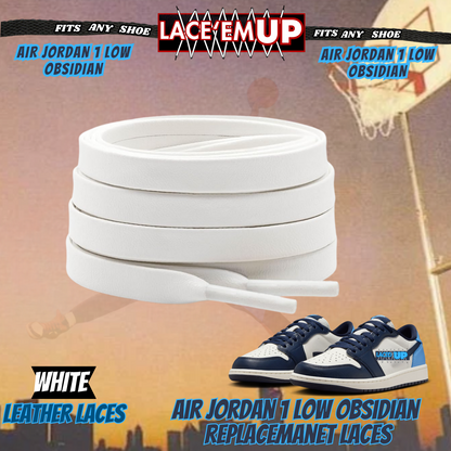 AJ 1 OBSIDIAN Shoe Laces replacement for jordan 1  OG, UNC LACES, NAVY BLUE LACE