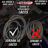 Air Jordan 10 AJ10 Premium Replacement Rope Round Shoe Laces