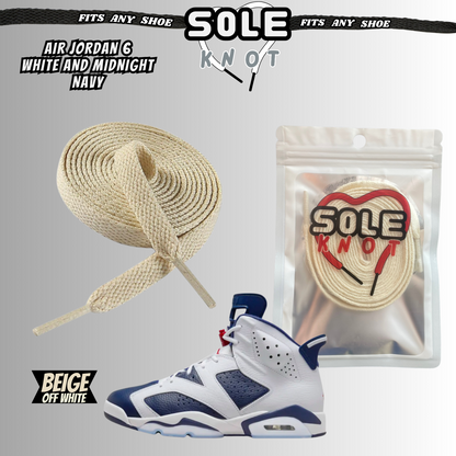 PREMIUM SHOE LACES TO MATCH AIR JORDAN 6 WHITE AND NAVY BLUE ,AJ CONVERSE