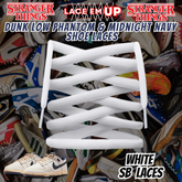 Dunk Low Phantom & Midnight navy Shoe Laces Spotted Splatter Cement replacement