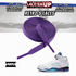 Retro 5  Grape Shoe Laces Cement replacement for AJ 5 reimagined