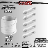 Premium Flat Shoe Laces Replacement for air Jordan 1 2 3 Air Force dunk, BULK 5