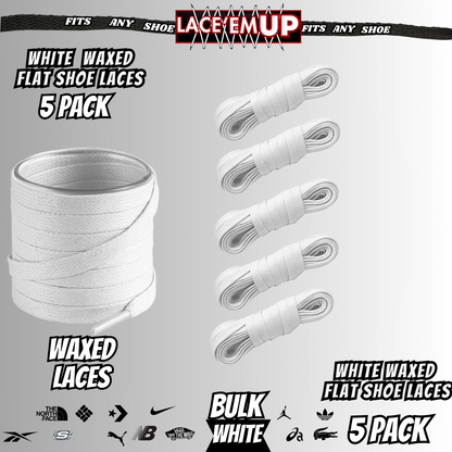 Premium Flat Shoe Laces Replacement for air Jordan 1 2 3 Air Force dunk, BULK 5
