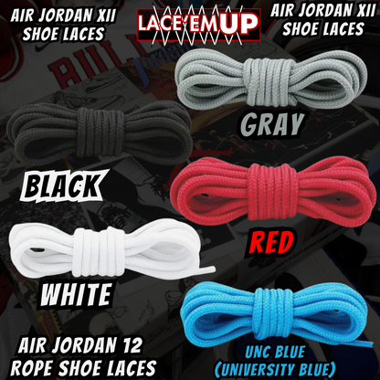 Air Jordan 12 AJ12 Premium Replacement Rope Round Shoe Laces