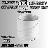 PREMIUM SHOELACES FOR  Air AJ Jordan 1 SHADOW