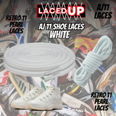 Retro 11 PEARL Premium Replacement Rope Round Shoe Laces, AJ 11 LACES