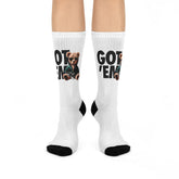 GOT- SNEAKER SOCKS to match AIR Jordan Retro 4 WHITE THUNDER
