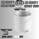 PREMIUM SHOELACES FOR  Air AJ Jordan 1 SHADOW