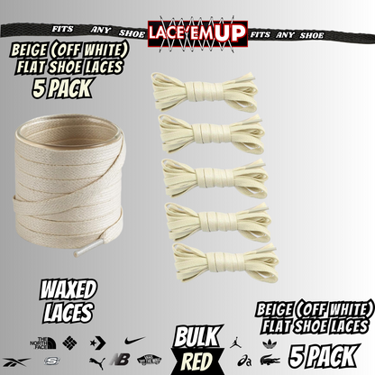 Premium Flat Shoe Laces Replacement for air Jordan 1 2 3 Air Force dunk, BULK 5