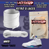Retro 5  Grape Shoe Laces Cement replacement for AJ 5 reimagined