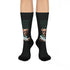 SNEAKER SOCKS to match AIR Jordan Retro 4 Oxidized Green-BLACK 