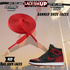 "Banned" Flat Shoe Laces replacement for jordan 1  OG BLACK TOE LACES