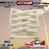 Retro 1 CHICAGO Shoe Laces Cement replacement for Retro 1  OG BLACK TOE