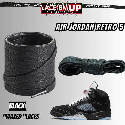METALLICS 5'S Shoe Laces Cement replacement for jordan 5 reimagined metallic