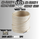 PREMIUM SHOELACES FOR  Air AJ Jordan 1 SHADOW