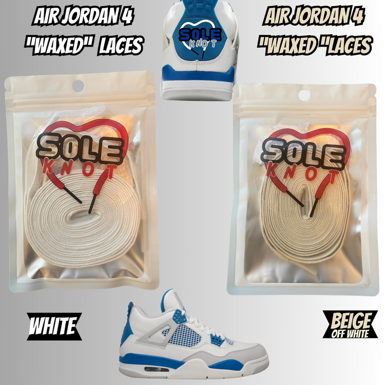 PREMIUM SHOELACES FOR For Air AJ Jordan 4 IV Industrial Military Blue