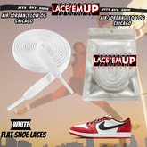 Retro 1 CHICAGO Shoe Laces Cement replacement for Retro 1  OG BLACK TOE