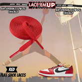 Retro 1 CHICAGO Shoe Laces Cement replacement for Retro 1  OG BLACK TOE