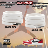 Retro 1 CHICAGO Shoe Laces Cement replacement for Retro 1  OG BLACK TOE