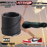 Retro 1 CHICAGO Shoe Laces Cement replacement for Retro 1  OG BLACK TOE