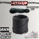 Retro 3 Pure Money Shoe Laces Spotted Splatter Cement replacement, Elephant lace