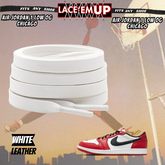 Retro 1 CHICAGO Shoe Laces Cement replacement for Retro 1  OG BLACK TOE