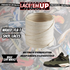 Shoe laces for Retro 4 UNDEFEATED DEEP GREEN/CLEMENTINE, REPLACEMENT SHOE LACES