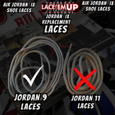 Air Jordan 9 AJ9 Premium Replacement Rope Round Shoe Laces