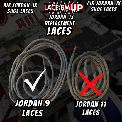 Air Jordan 9 AJ9 Premium Replacement Rope Round Shoe Laces