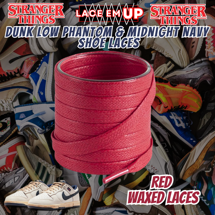 Dunk Low Phantom & Midnight navy Shoe Laces Spotted Splatter Cement replacement