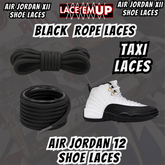 RETRO 12 TAXI AJ12 Premium Replacement Rope Round Shoe Laces