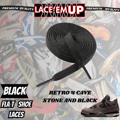 Retro 4 Cave Stone Shoe Laces Spotted Splatter Cement replacement