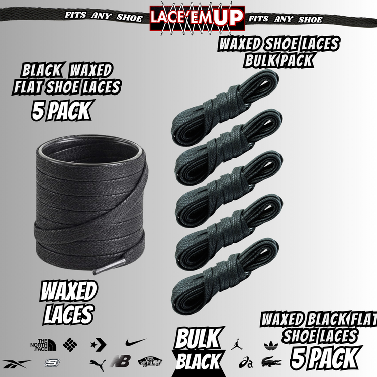 Premium Flat Shoe Laces Replacement for air Jordan 1 2 3 Air Force dunk, BULK 5