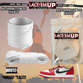 Retro 1 CHICAGO Shoe Laces Cement replacement for Retro 1  OG BLACK TOE