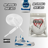 PREMIUM SHOELACES FOR For Air AJ Jordan 4 IV Industrial Military Blue