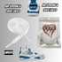 PREMIUM SHOELACES FOR For Air AJ Jordan 4 IV Industrial Military Blue
