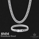 18K Gold Plated Stainless Steel Miami Cuban Curb Link Necklace Chain Men Women