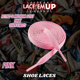 Retro 5 Medium Soft Pink premium Shoe Laces ,shoe laces for pink sneakers