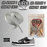 PREMIUM SHOELACES FOR  Air AJ Jordan 1 SHADOW